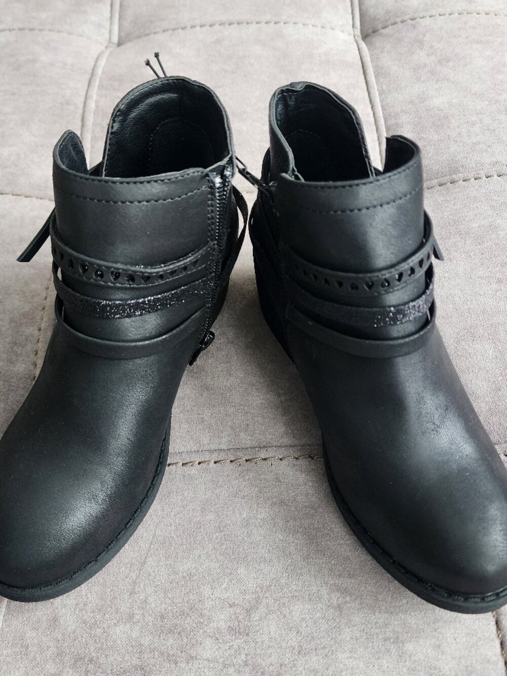 NEW Girl's Jellypop Velura Ankle Boots Size 2M